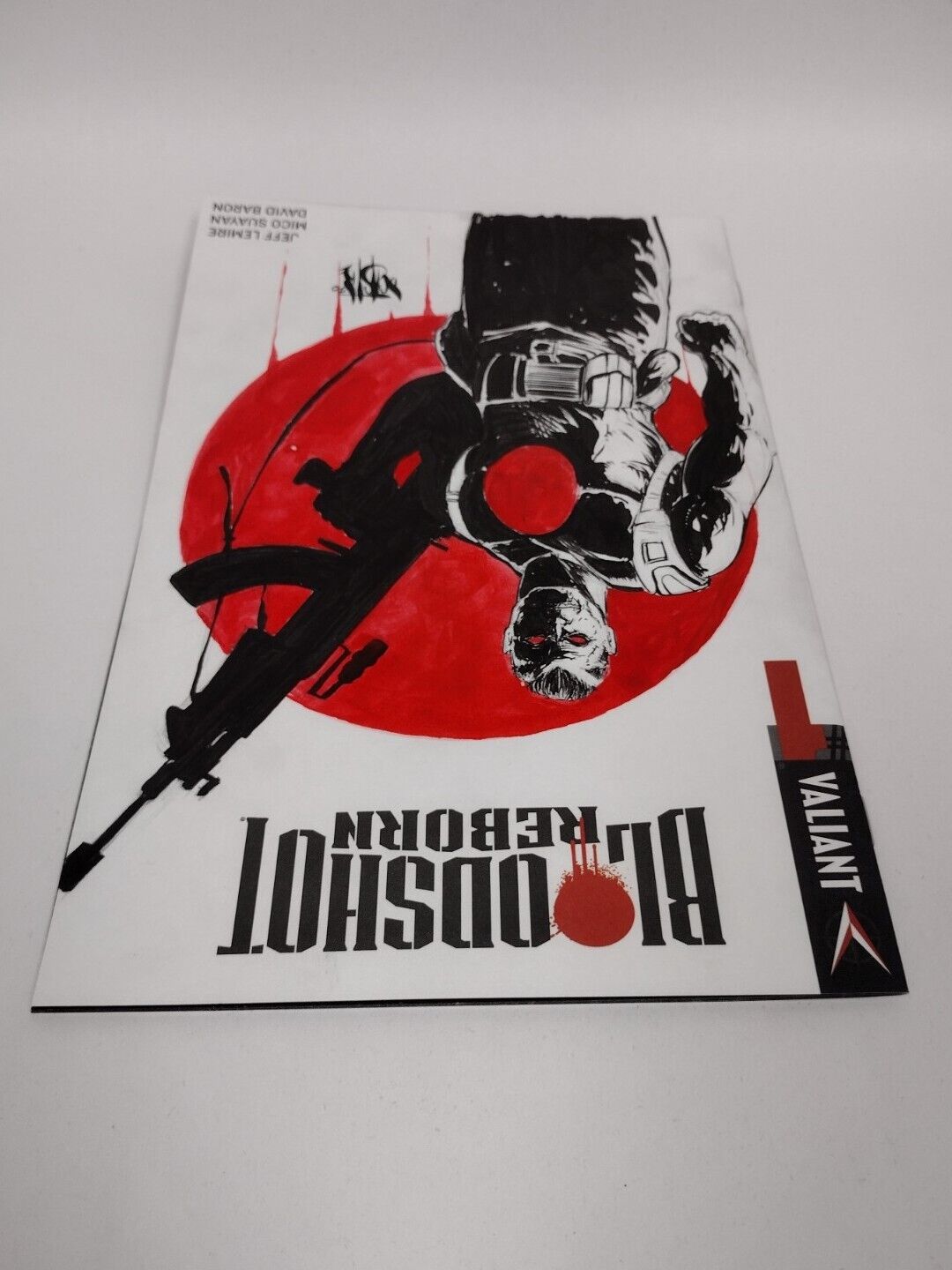 Bloodshot Reborn #1 (2015) Blank Cover Comic w Original Bloodshot Art  Dcastr 