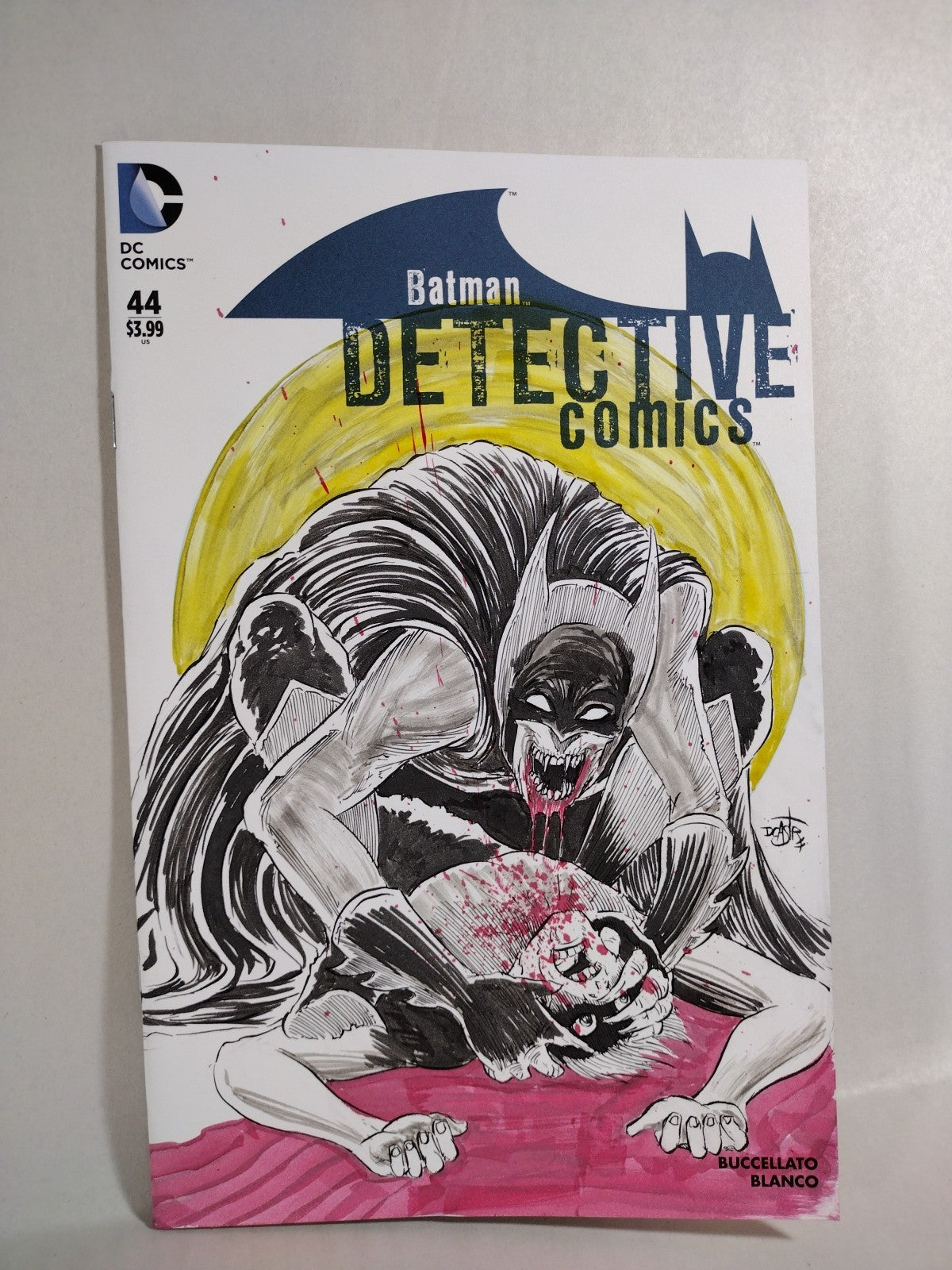 Batman Detective Comics #44 (2015) DC Sketch Cover Variant W Original DCastr Art