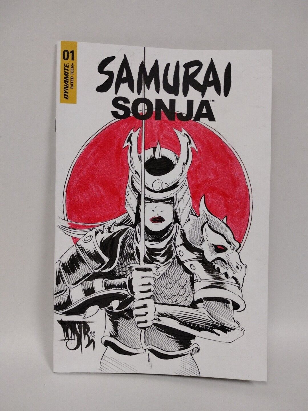 Samurai Sonja #1 (2022) Blank Cover Comic w Original SAMURAI SONJA Art Dcastr 