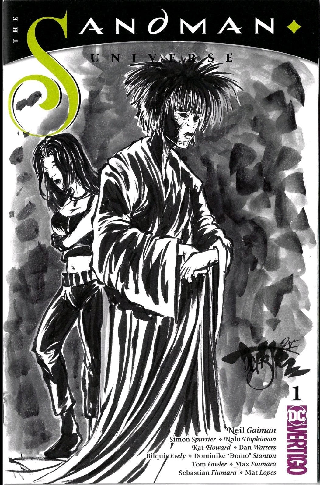 Sandman Universe #1 (2018) DC Sketch Cover Variant Comic W Original DCastr Art