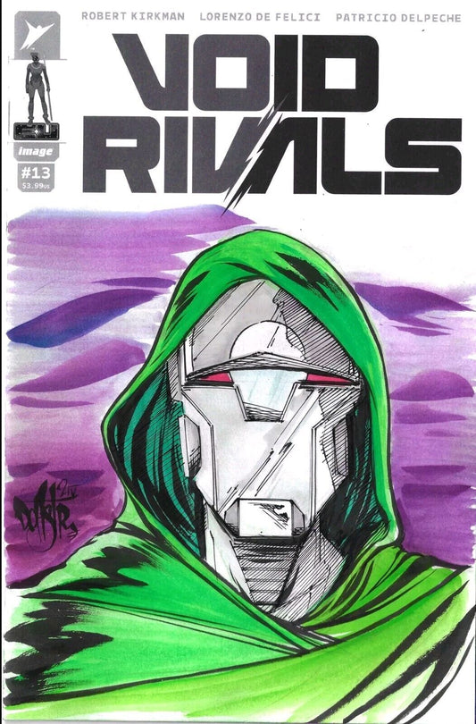 Void Rivals #13 (2024) Image Sky Bound Sketch Cover Comic W Original DCastr Art