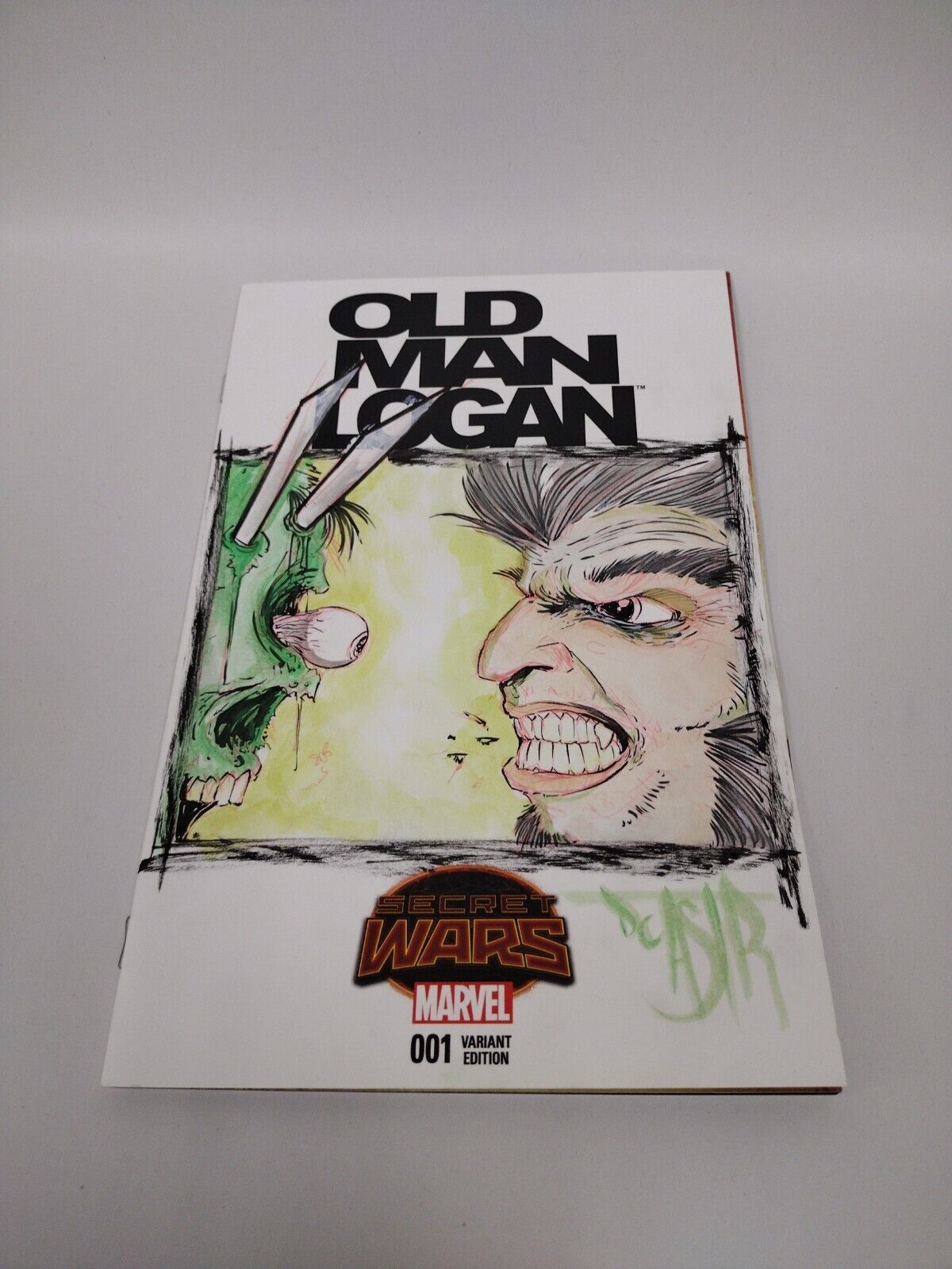 Secret Wars: Old Man Logan #1 Blank Cover Variant Original DCastr Art COA