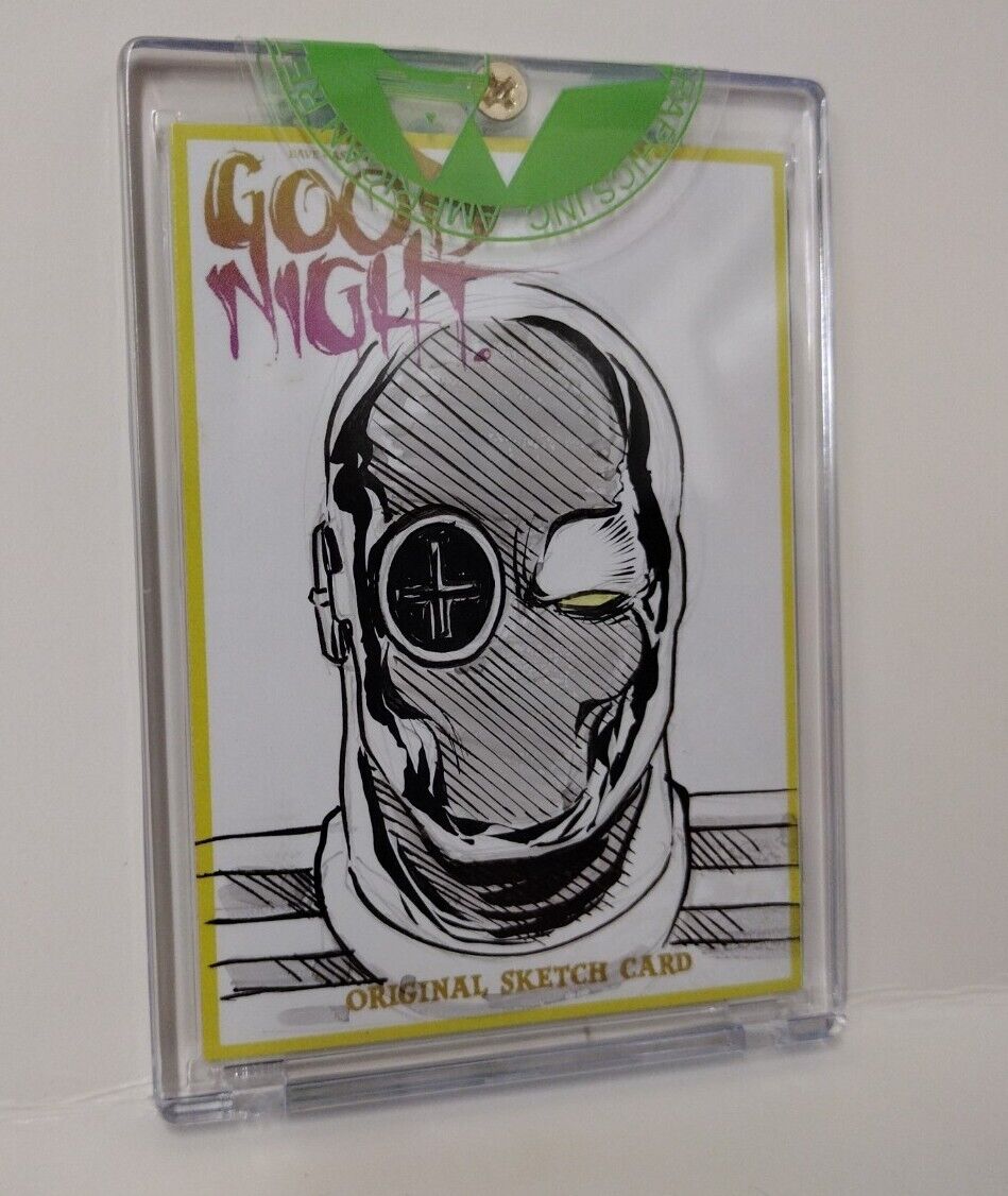 Dave Castr's Good Night (2021) ARG Sketch Card W Original DC's Deadshot Art