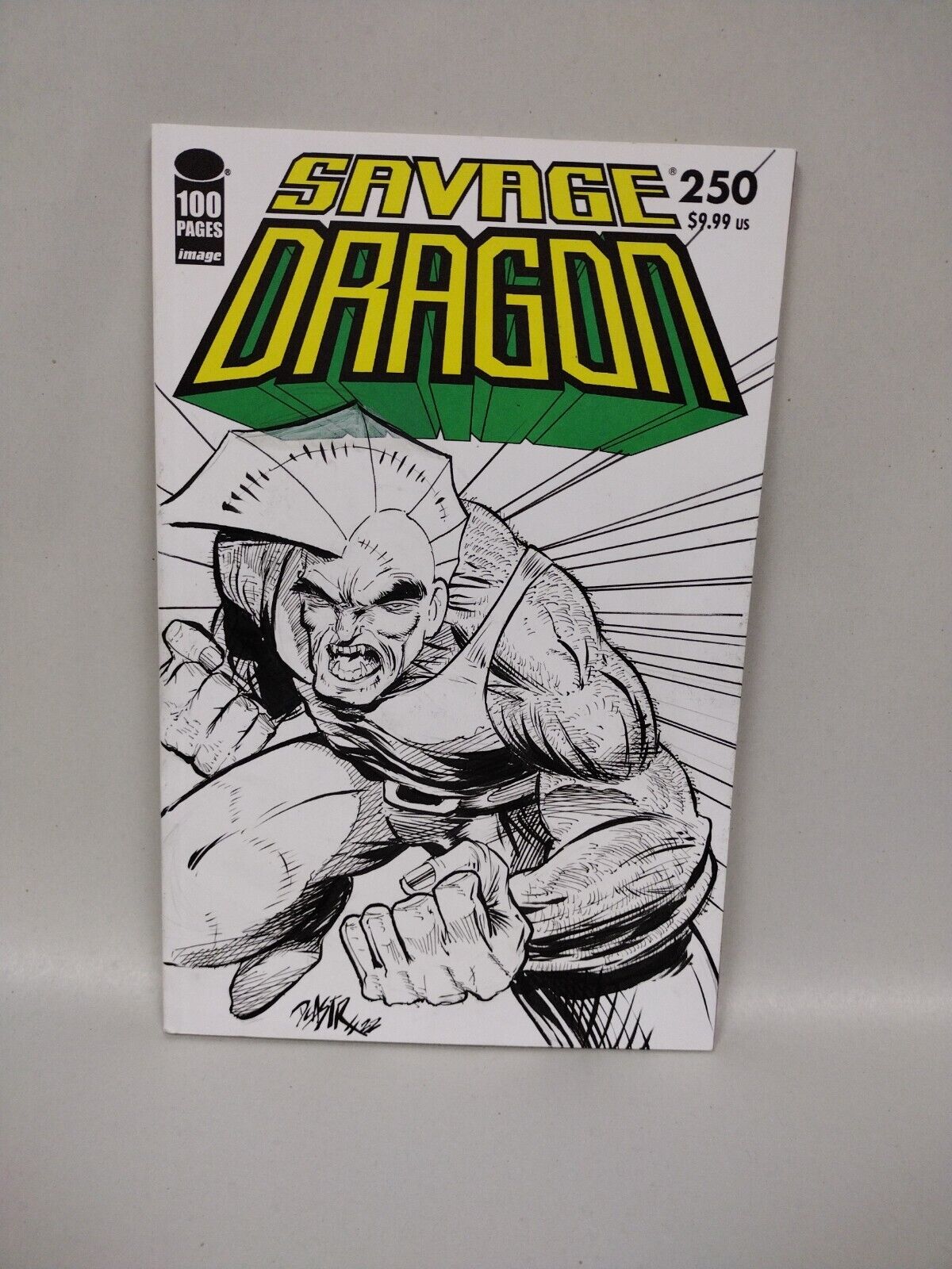 Savage Dragon #250 (2020) Image Comic Sketch Cover Variant w Original Dcastr Art