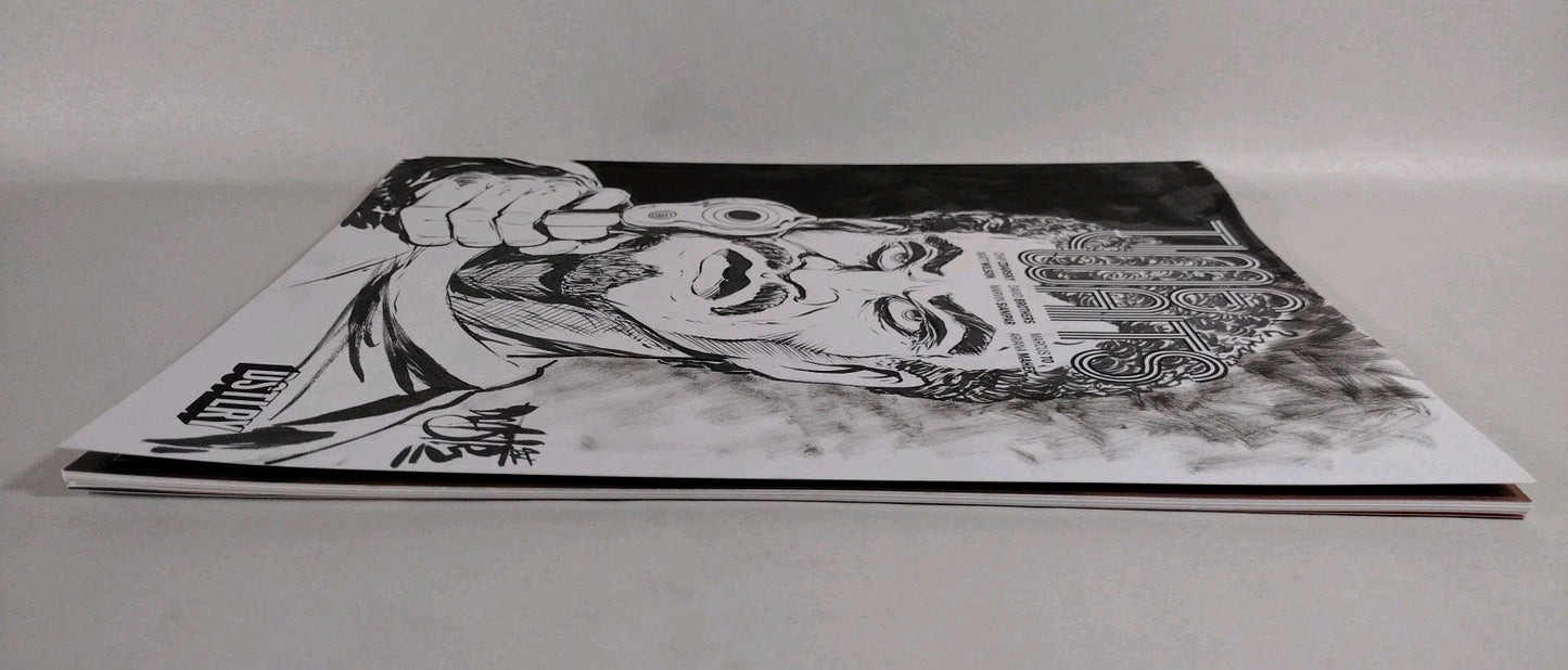 Time Waits #1 (2024) DSTLRY Sketch Cover Comic W Orignal Dave Castr Art ARG COA