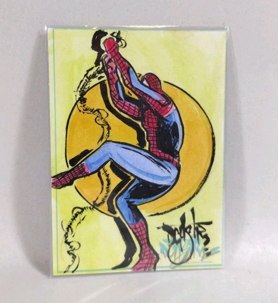 Dave Castr Crusin (2025) OAC Sketch Card W Original Marvel Spider-Man Art