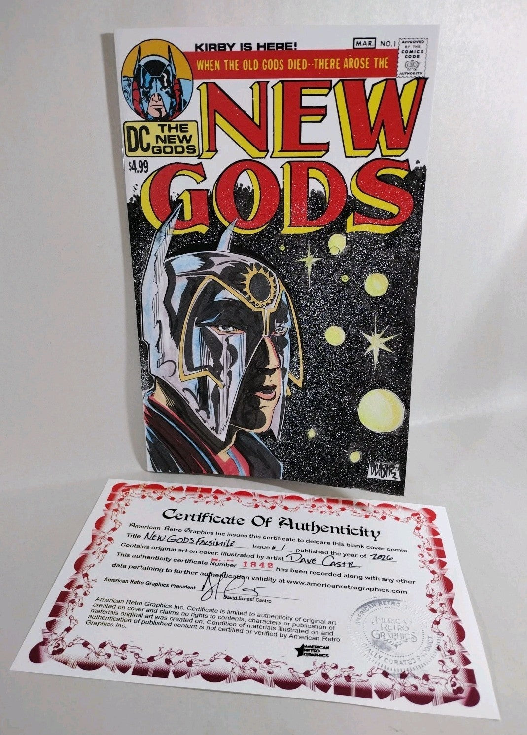 New Gods Facsimile Ed #1 (2026) DC Comic Sketch Cover W Original Dave Castr Art
