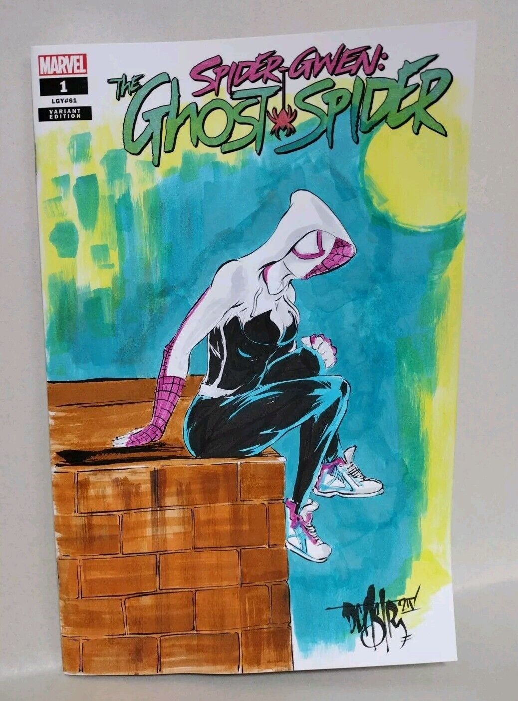 Spider-Gwen Ghost Spider #1 (2024) Marvel Sketch Var Comic W Original DCastr Art