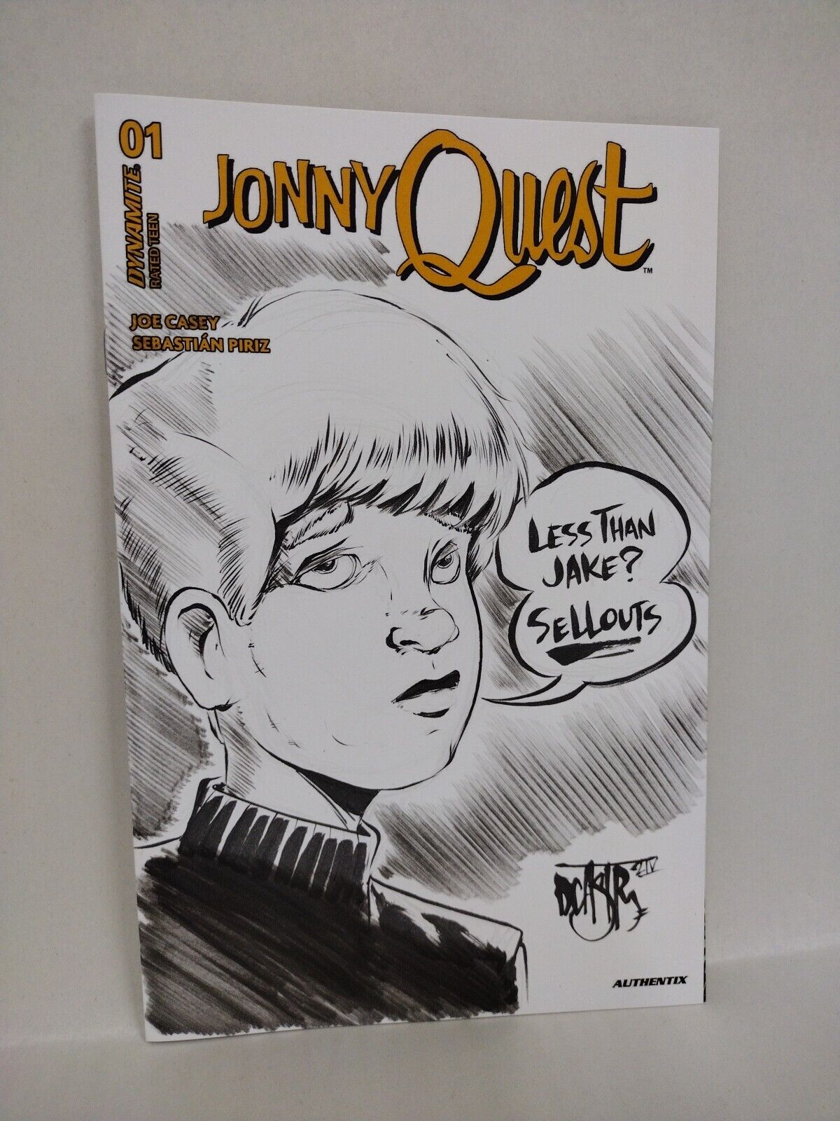 Jonny Quest #1 (2024) Dynamite Comic Sketch Cover Variant W Original DCastr Art