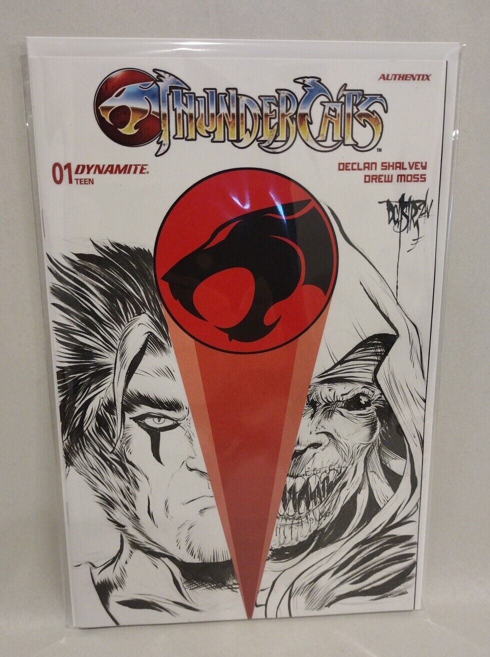 Thundercats #1 (2024) Dynamite Sketch Cover Comic W Original DCastr Panthro Art