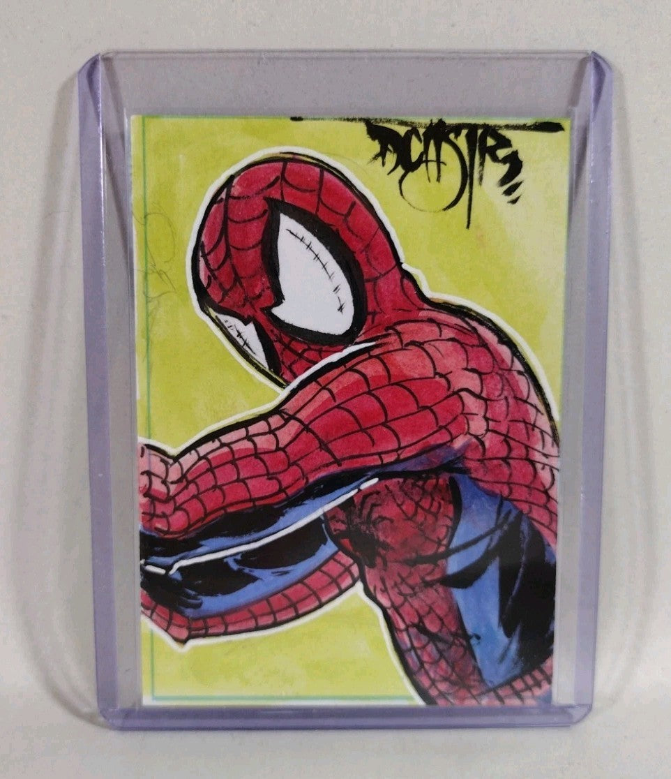 Dave Castr Crusin (2025) OAC Sketch Card W Original Marvel Spider-Man Art
