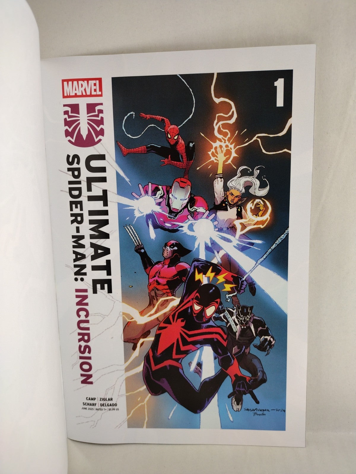 Ultimate Spider-Man: Incursion 1 Marvel Sketch Cover Comic W Original DCastr Art