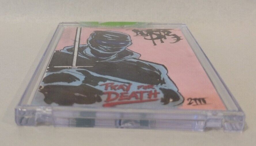 Pray For Death (2022) ARG Sketch Card w Original Blue Ninja DCastr Fan Art