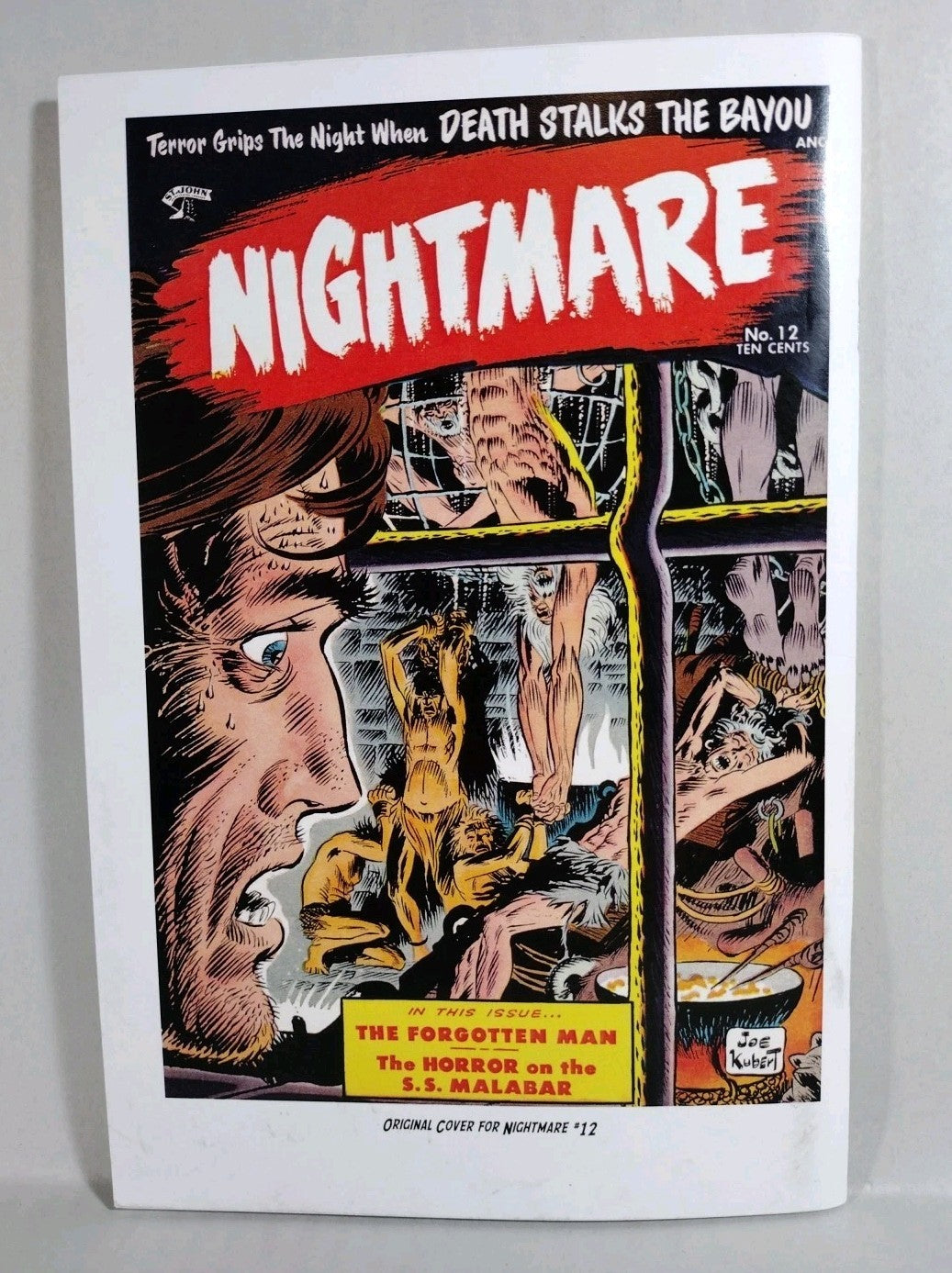 Nightmare #12 Precode Horror BW Reprint Sketch Cover Comic W Original DCastr Art