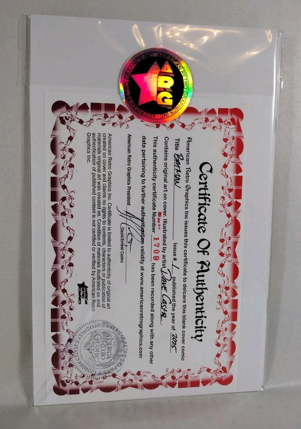 Batman #1 (2025) DC Sketch Cover Variant Comic W Original Dave Castr Art