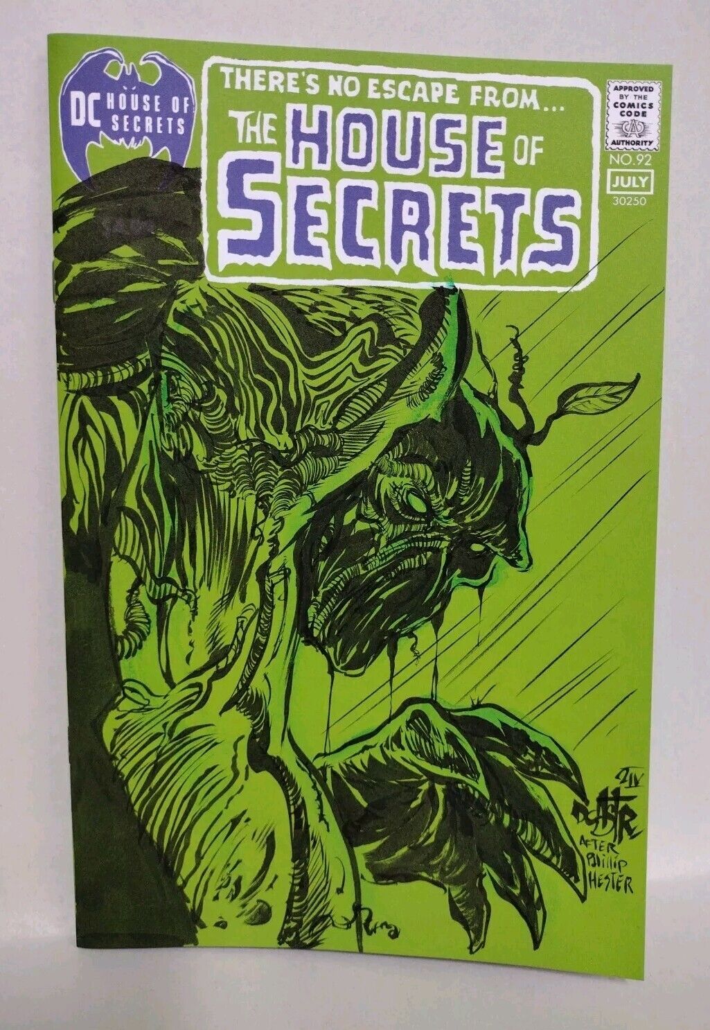 House Of Secrets 92 Facsimile (2024) DC Comic Sketch Cover W Original DCastr Art