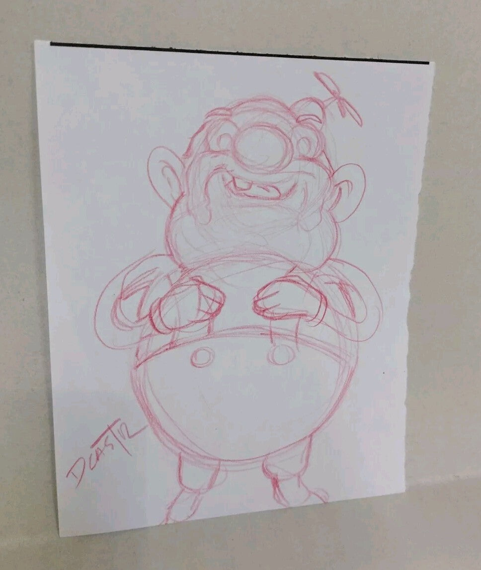 Uncle Grandpa #1 (2014) Boom Sketch Variant Comic W Original Dave Castr Art