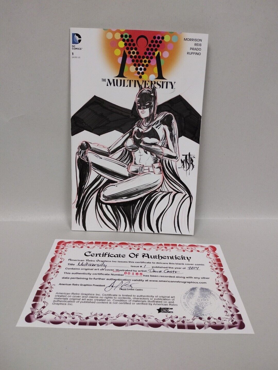 MULTIVERSITY #1 ( 2014) Blank Cover Comic BATMAN (Female ) Original DCastr Art