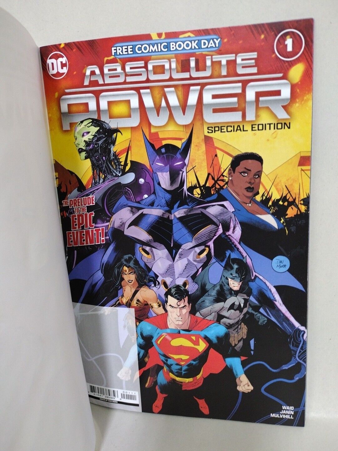 Absolute Power 1 FCBD DC Comic Sketch Var Cover W Original Mr Miracle DCastr Art