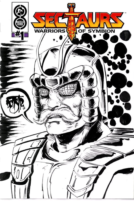 SECTAURS #1 (2024) Oni Nacelle Sketch Cover Variant Comic W Original DCastr Art 