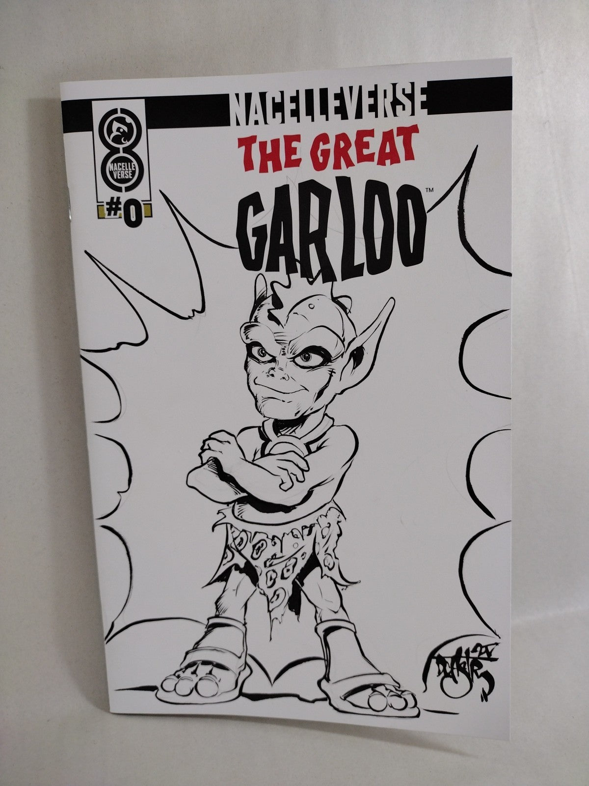Great Garloo #0 Oni Nacelle Sketch Cover Variant Comic W Original DCastr Art 
