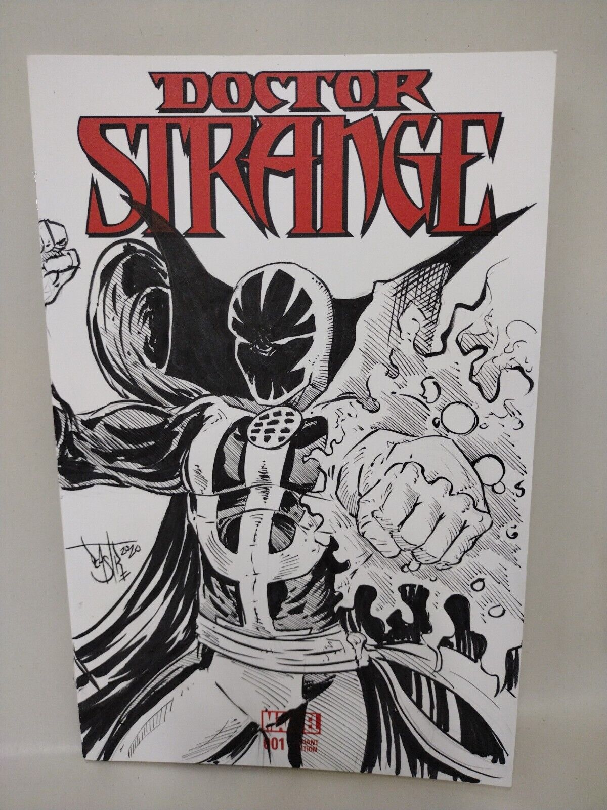 Doctor Strange (2015) #1 Blank Cover Variant Comic W Original DCastr Art ARG