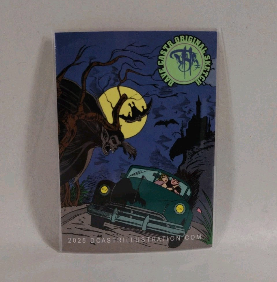Dave Castr Crusin (2025) OAC Sketch Card W Original Marvel Ghost Rider Art ACEO