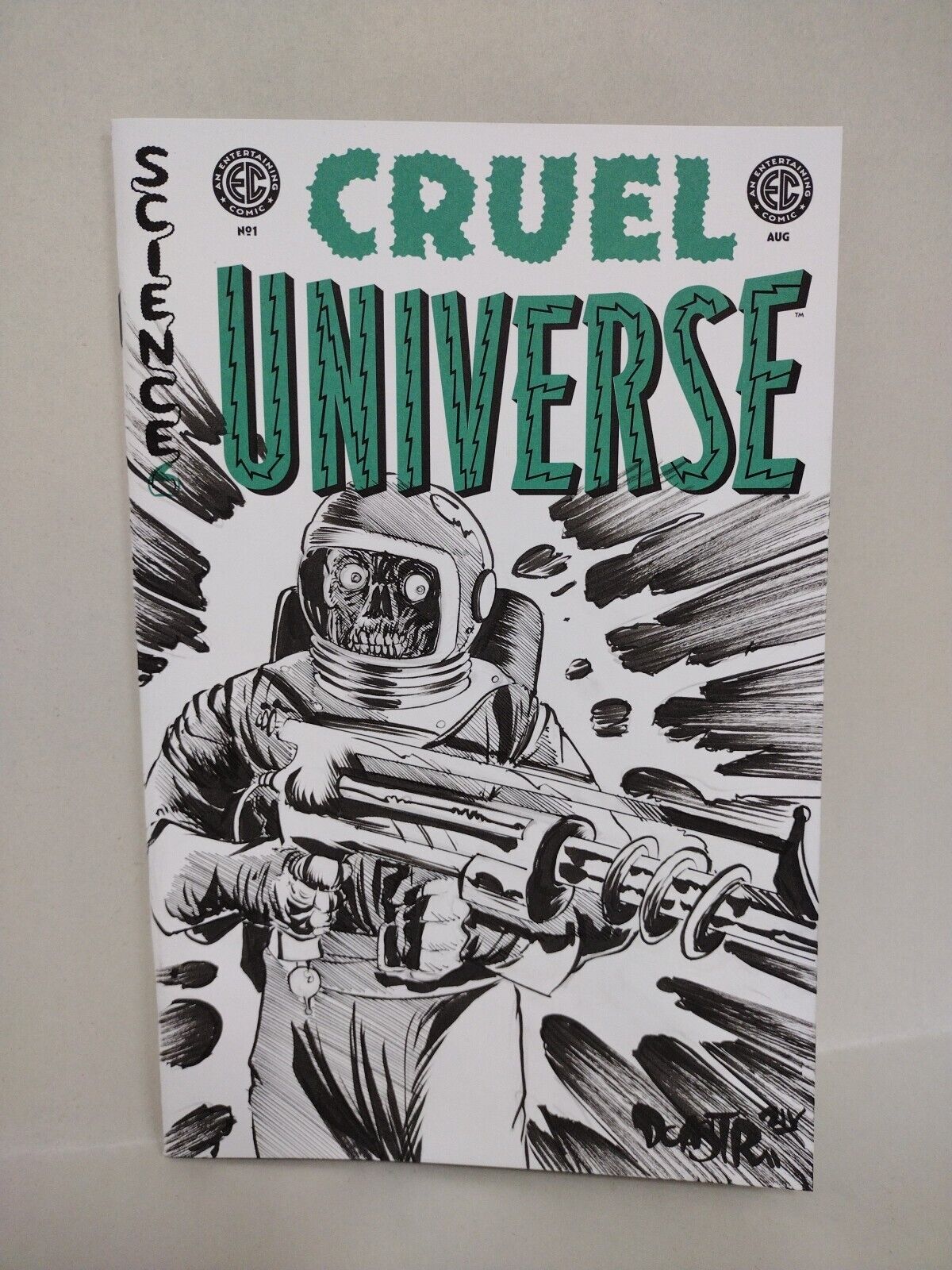 Cruel Universe #1 (2024) Oni EC Comic Sketch Cover Variant W Original DCastr Art