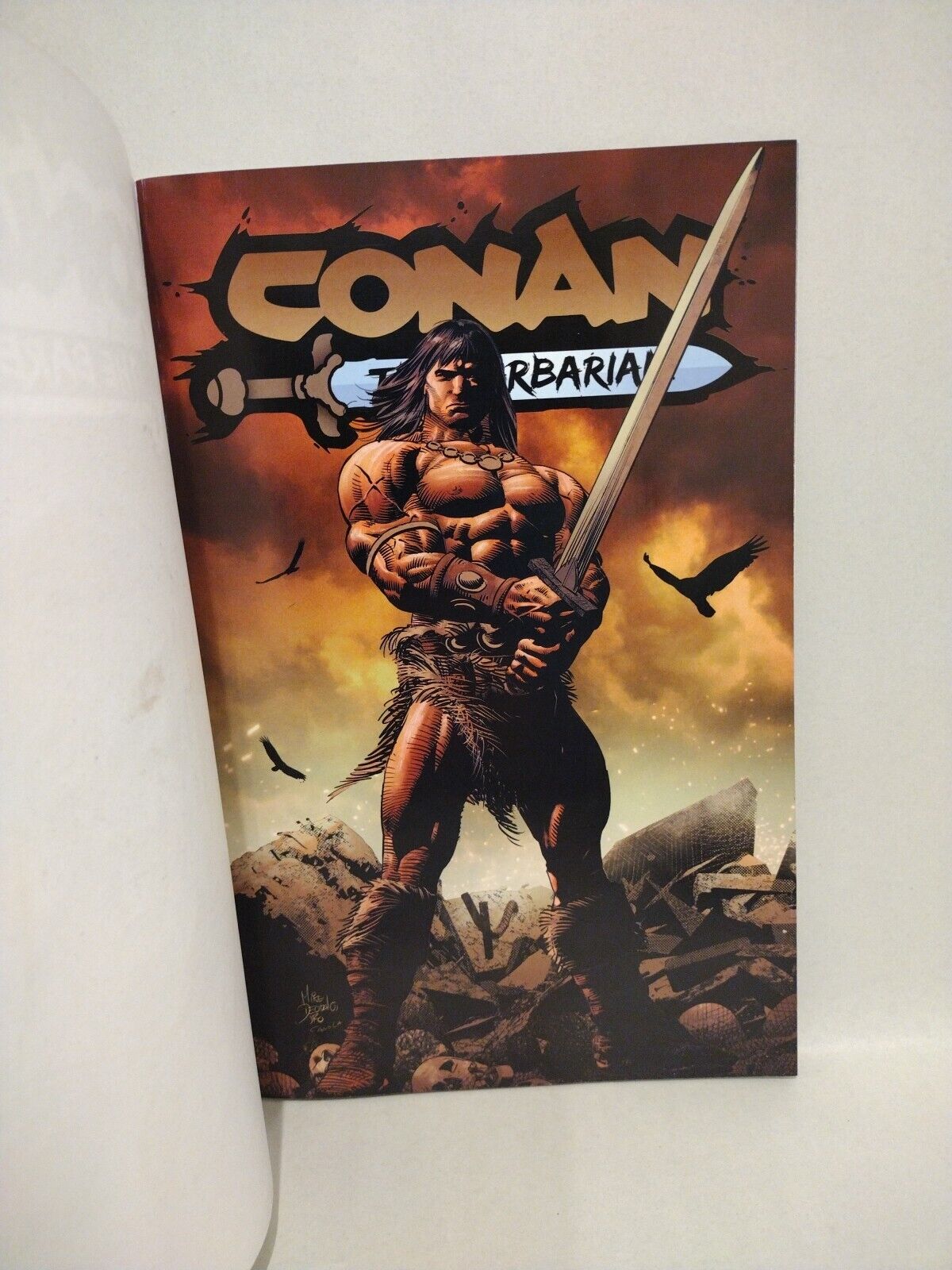 Conan #5 (2023) Titan Comic BLACK Sketch Cover Variant W Original Dave Castr Art