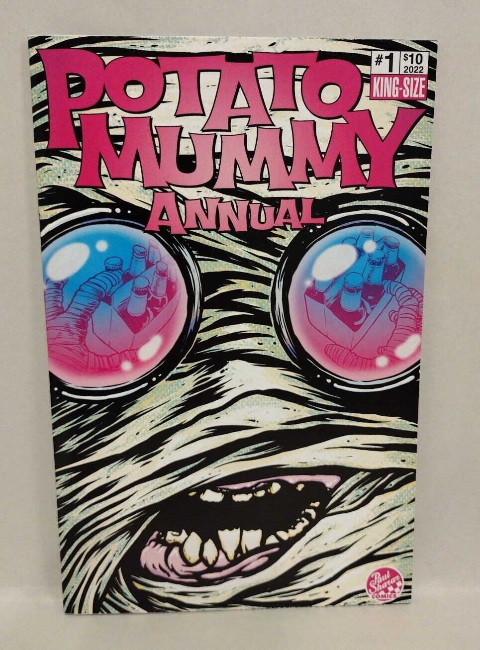 Potato Mummy Annual#1 (2022)Blank Cover Variant Comic W Original DCastr Art COA 