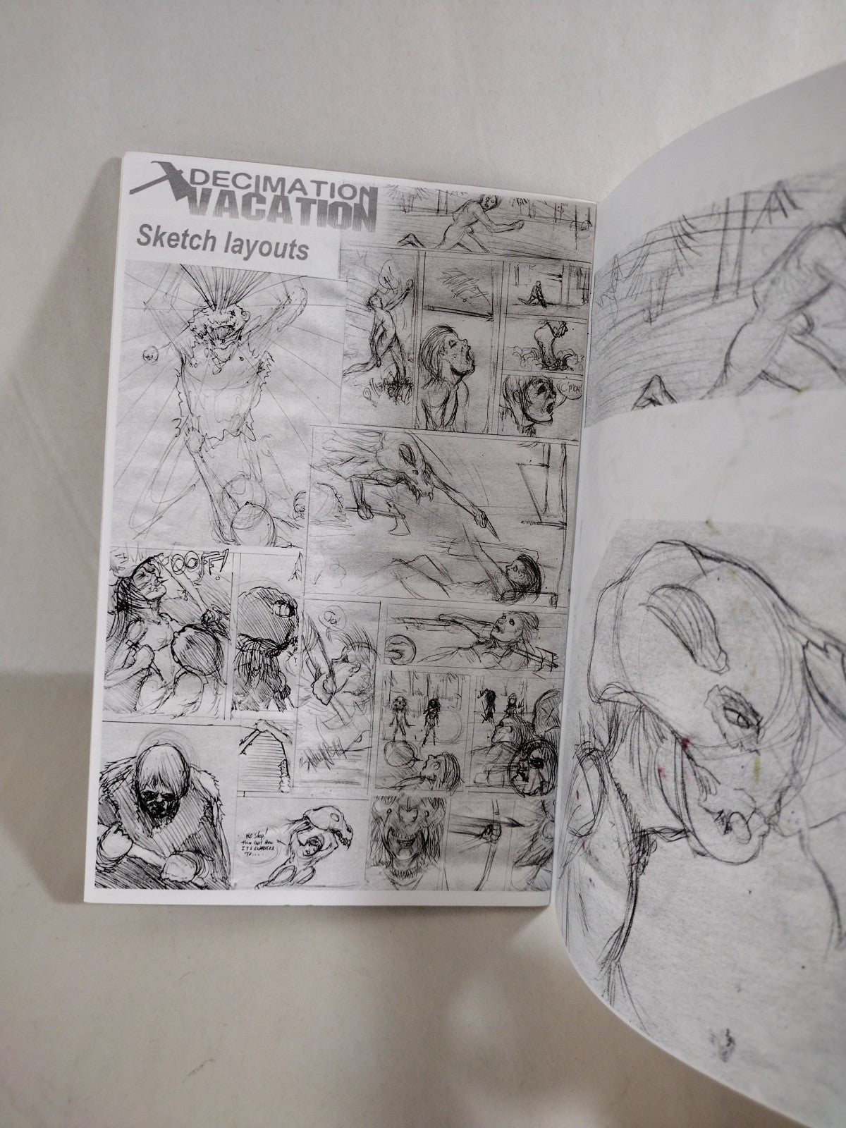 Decimation Vacation (2015) Dave Castr Andrew Maxwell Horror Comic Zine W Sketch