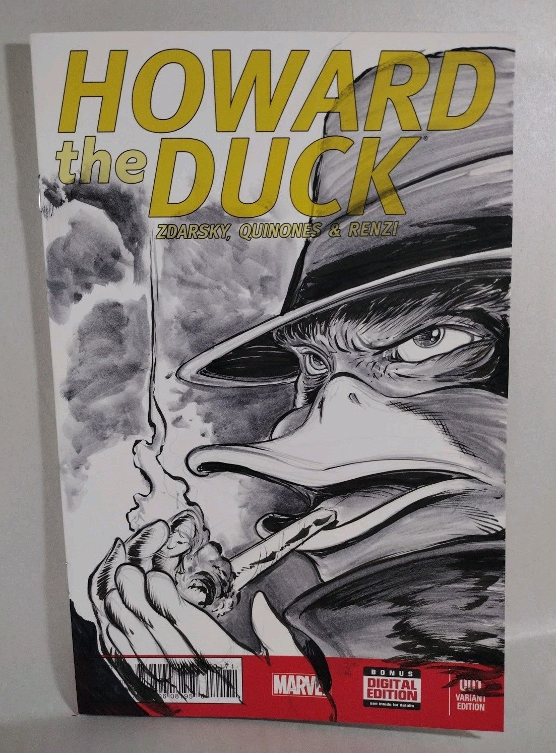 Howard the Duck 1 (2015) Marvel Sketch Cover Variant Comic W Original DCastr Art