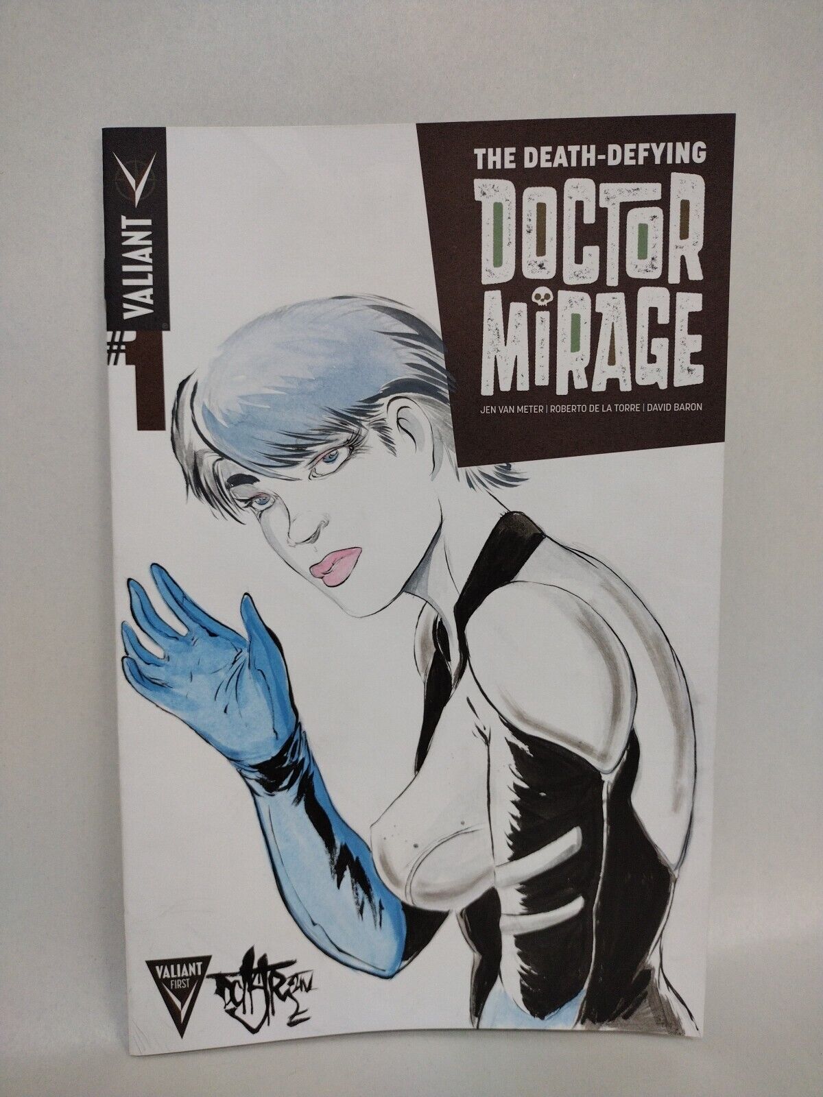 Doctor Mirage #1 (2014) Valiant Sketch Variant Comic W Original Dave Castr Art