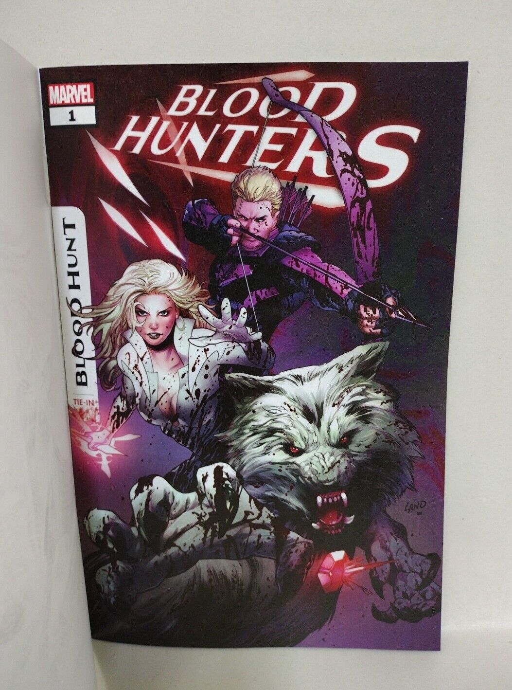 Blood Hunters #1 (2024) Marvel Comic Red Sketch Var W Original Dave Castr Art