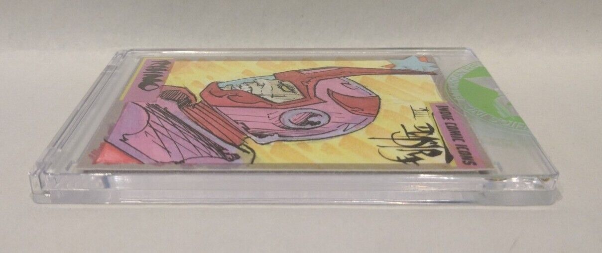 Indie Comic Icons Sketch Card w Original Rhino Beasties Art DCastr (2023) ARG