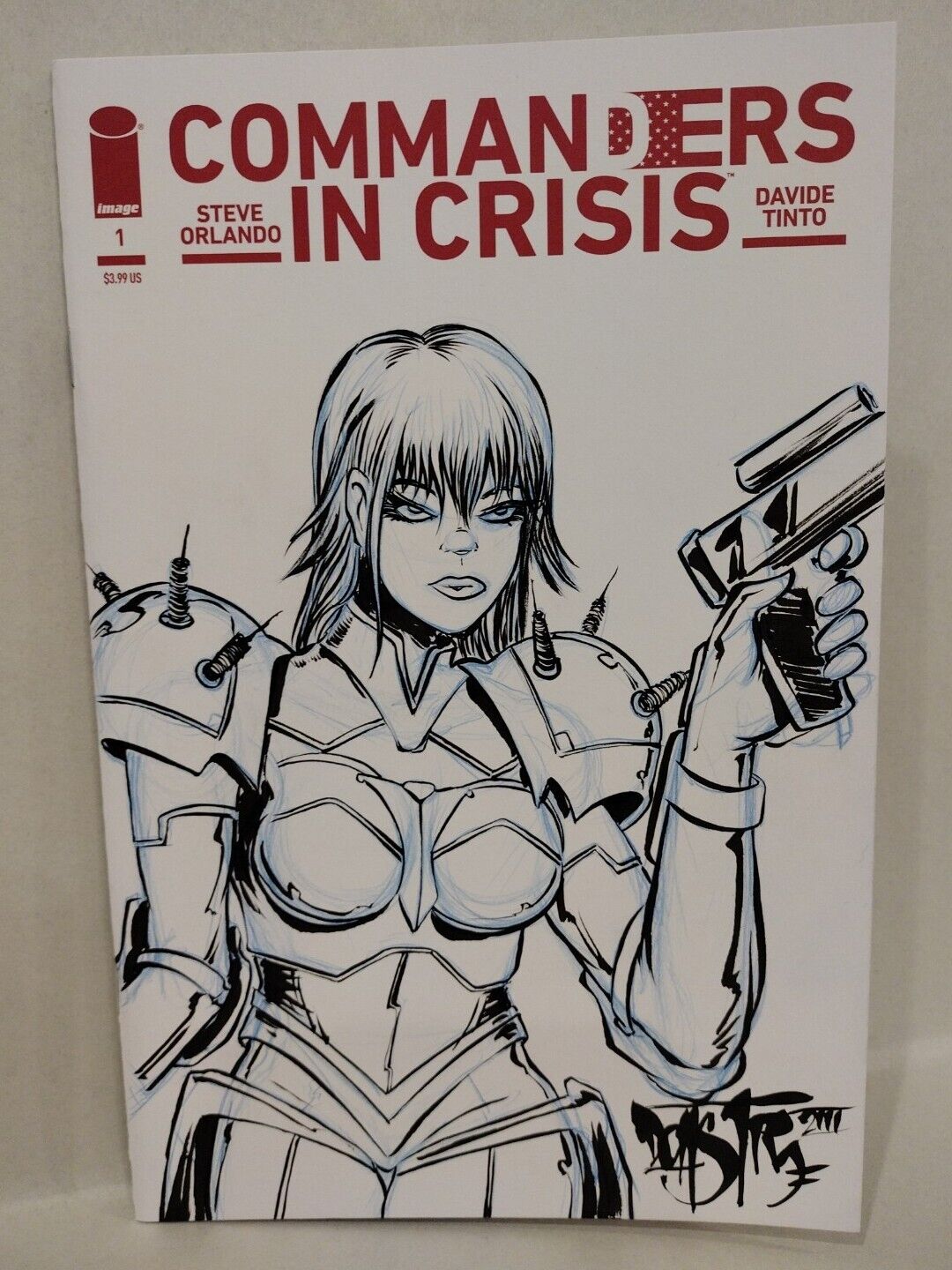 Commanders In Crisis 1 (2020) Blank Cover Image Comic W Original Dave Castr Art