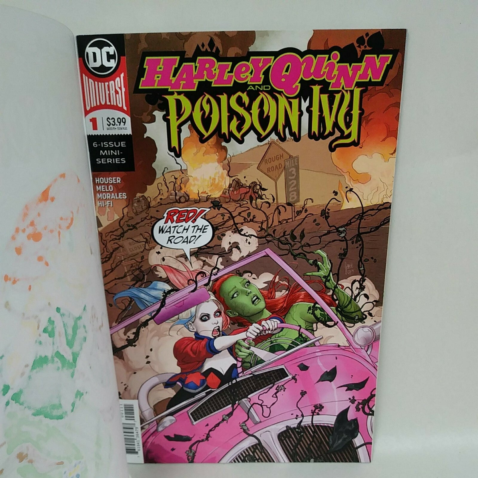Harley Quinn Poison Ivy 1 (2019) DC Sketch Cover Comic W Original Dave Castr Art
