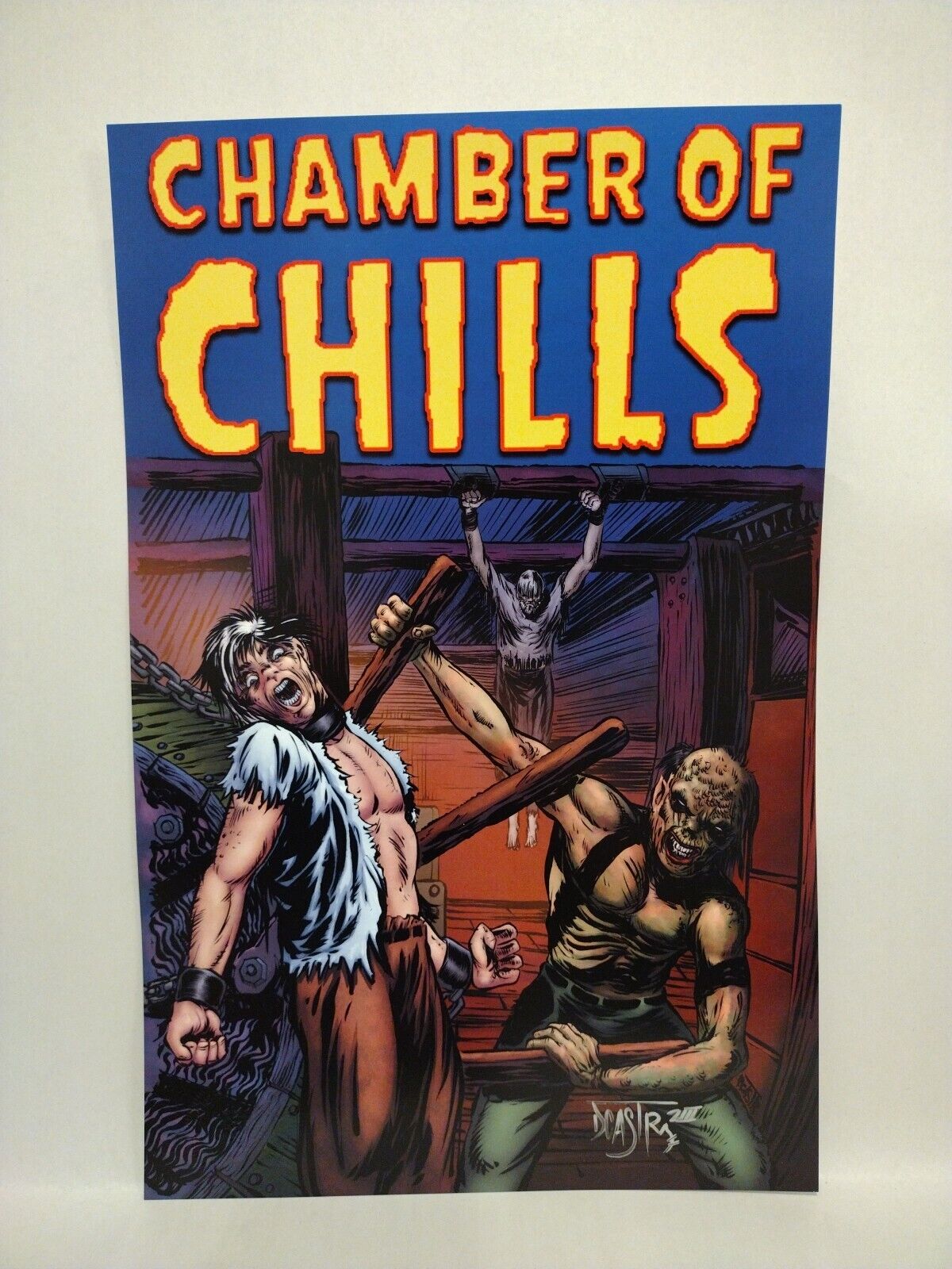 Chamber Of Chills (2023) Dave Castr 11X17" Limited Horror Portfolio Set W Sketch