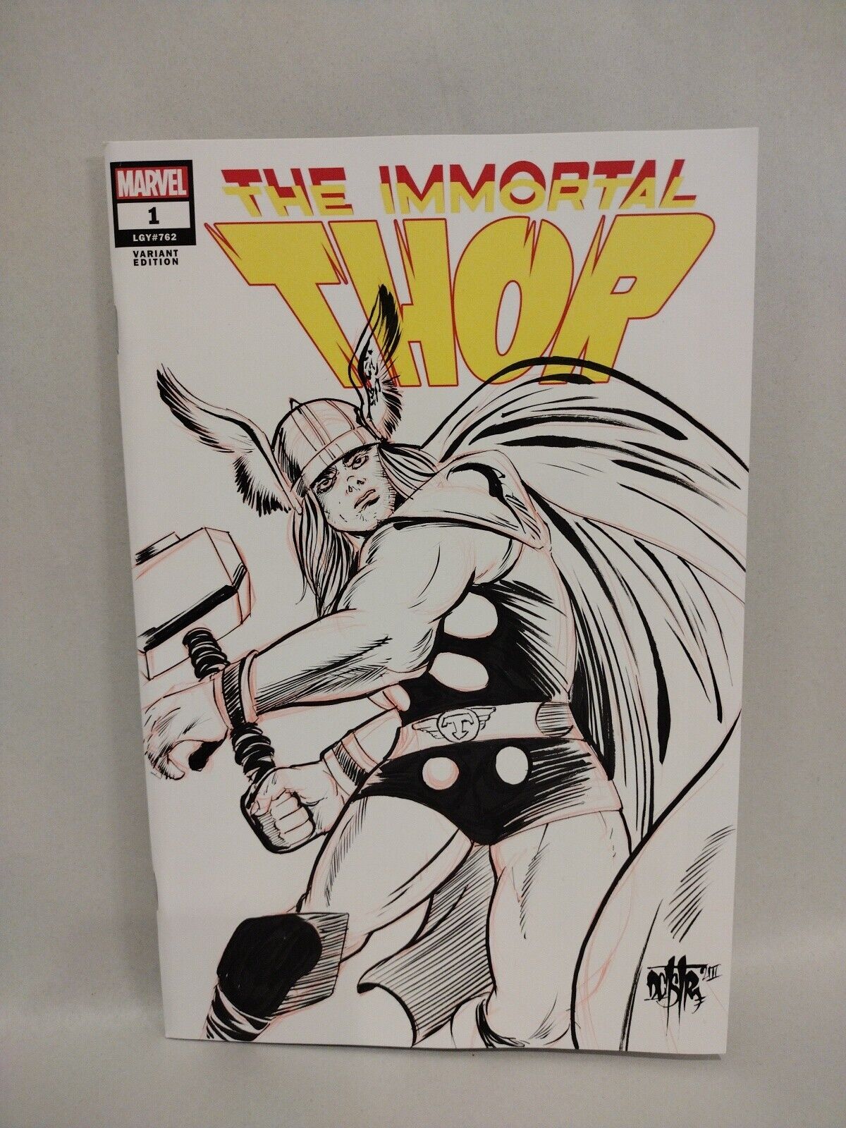 Immortal Thor 1 (2023) Marvel Blank Sketch Cover W Original Dave Castr Art 8/23