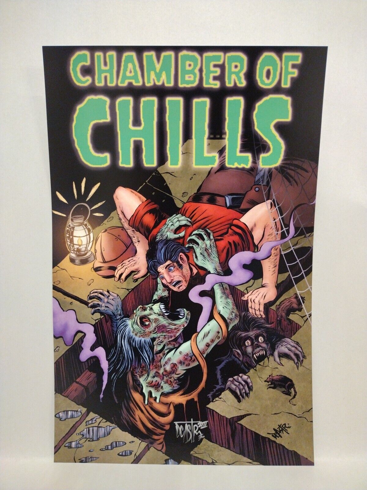 Chamber Of Chills (2023) Dave Castr 11X17" Limited Horror Portfolio Set W Sketch