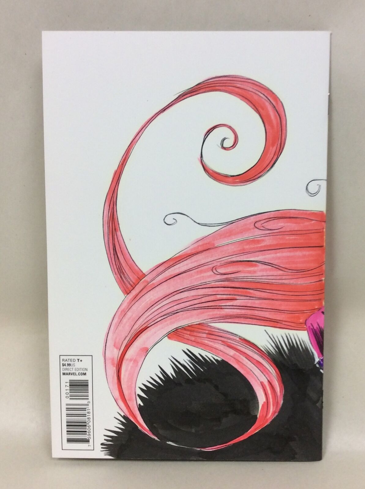 Uncanny Inhumans #1 (2015) Blank Cover Variant Comic W Original Art DCastr COA 