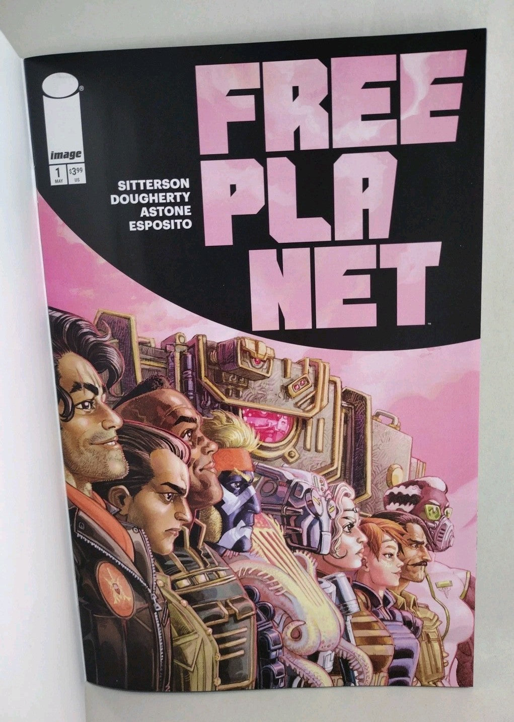 Free Planet #1 (2025) Image Comic Sketch Cover Variant W Original Dave Castr Art