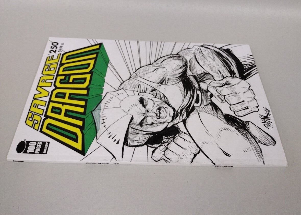 Savage Dragon #250 (2020) Image Comic Sketch Cover Variant w Original Dcastr Art