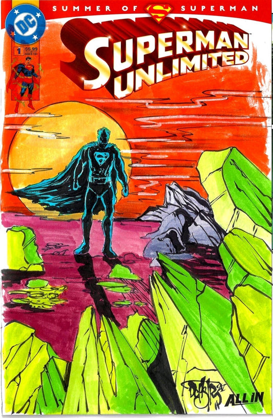 Superman Unlimited #1 (2025) DC Comic Sketch Variant Cover W Original DCastr Art
