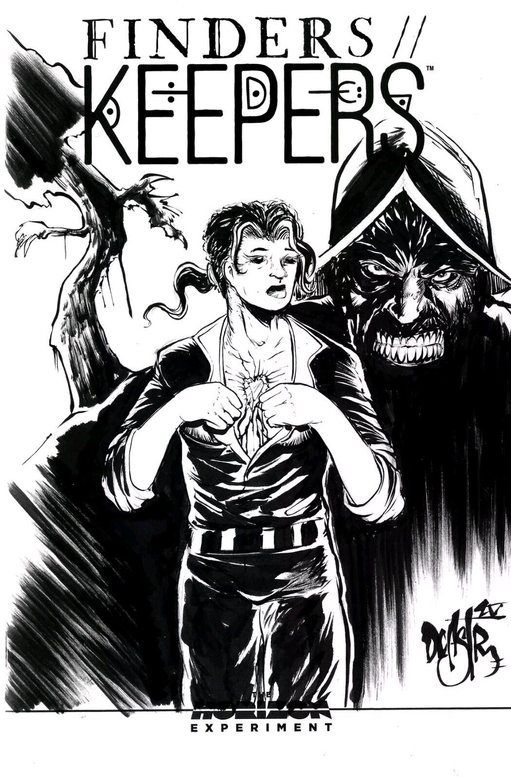 Finders Keepers 1 2025 Horizon Image Comic Sketch Variant W Original DCastr Art