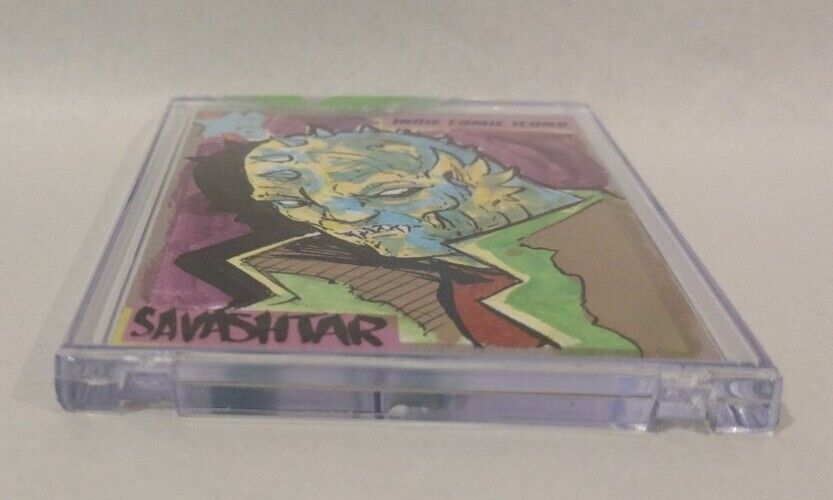 Indie Comic Icons (2023) Sketch Card w Original Savashtar Warlock 5 Art DCastr