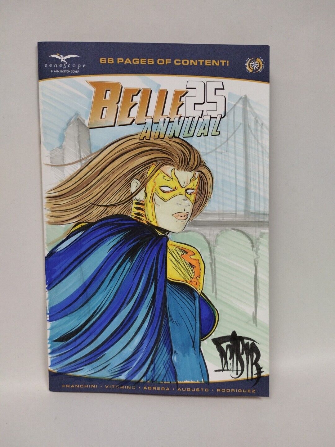 Belle Annual #25 (2022) Blank Cover Comic w Original Belle  Art  Dcastr 