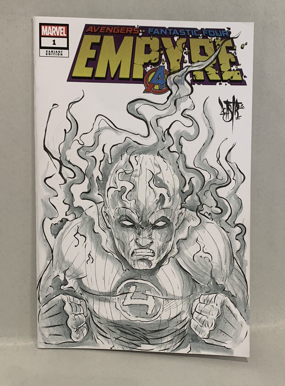 EMPYRE #1 Blank Sketch Variant Cover Comic 2020 W Original Art Dave Castr