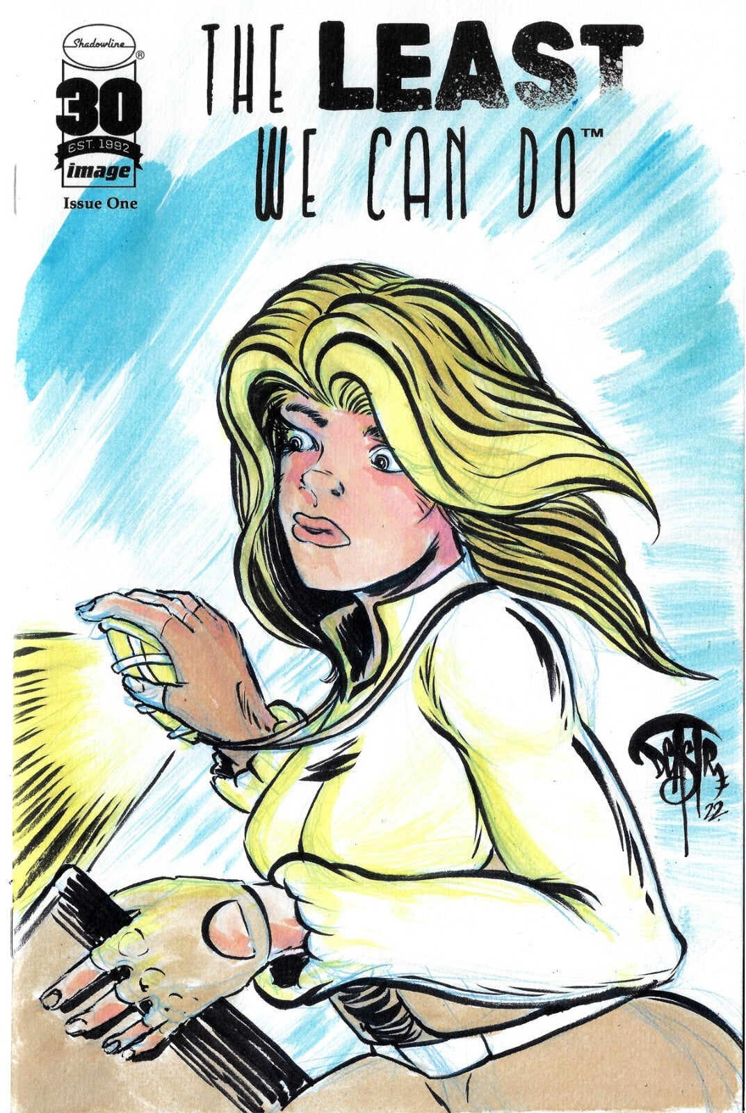 The Least We Can Do #1 (2022) Image Comic Blank Cover w Original Dave Castr Art