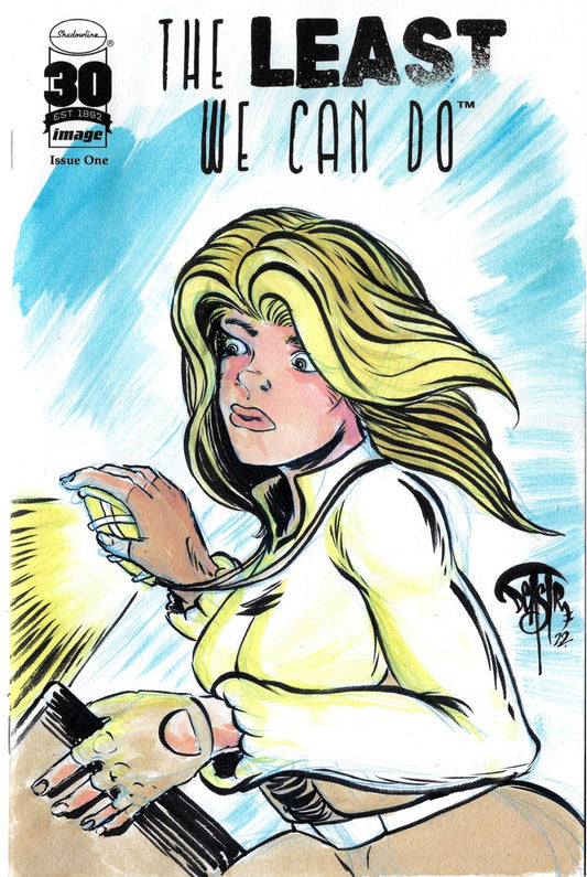 The Least We Can Do #1 (2022) Image Comic Blank Cover w Original Dave Castr Art
